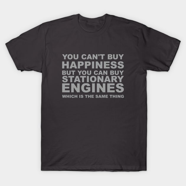 Stationary Engines Funny Design T-Shirt by DavidSpeedDesign